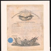 Cover image of Certificate and letter